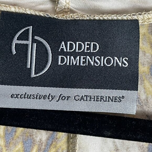 Added Dimensions for Catherines Womens Plus 3X Metallic Animal Print Cardigan - Picture 3 of 14